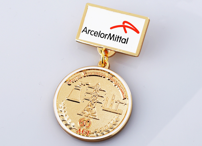 Pure copper military medal
