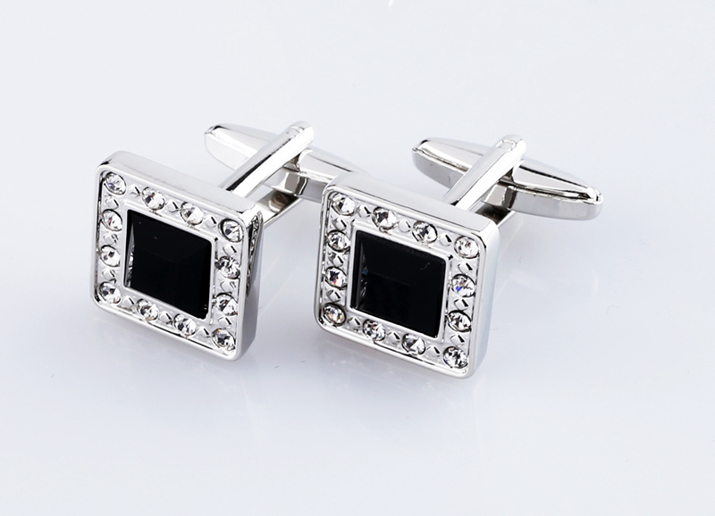 Cufflinks inlaid with jewelry
