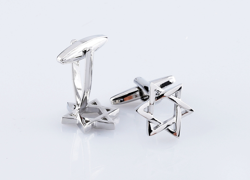 Openwork cufflinks made of copper (our unique process)