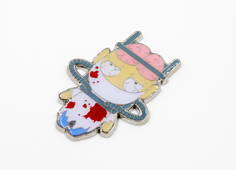 Hard enamel zinc alloy refrigerator magnet